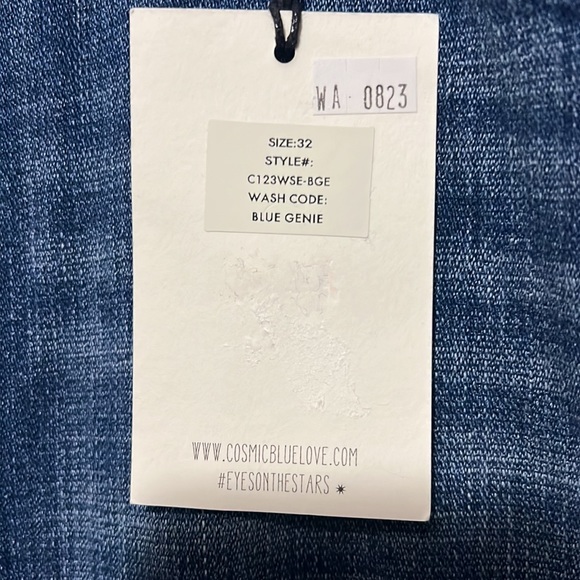 NWT Cosmic Blue Love Bootcut Jeans 32 - Picture 3 of 5